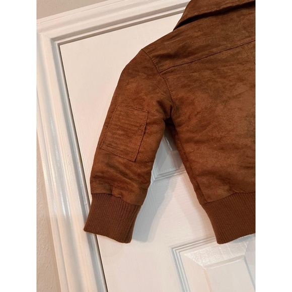 Genuine Kids Jacket Kids Size 3T Brown Corduroy Full Zip Pockets Classic Cozy - Picture 7 of 7